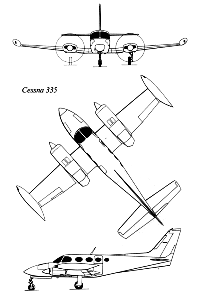 Cessna 335 avión