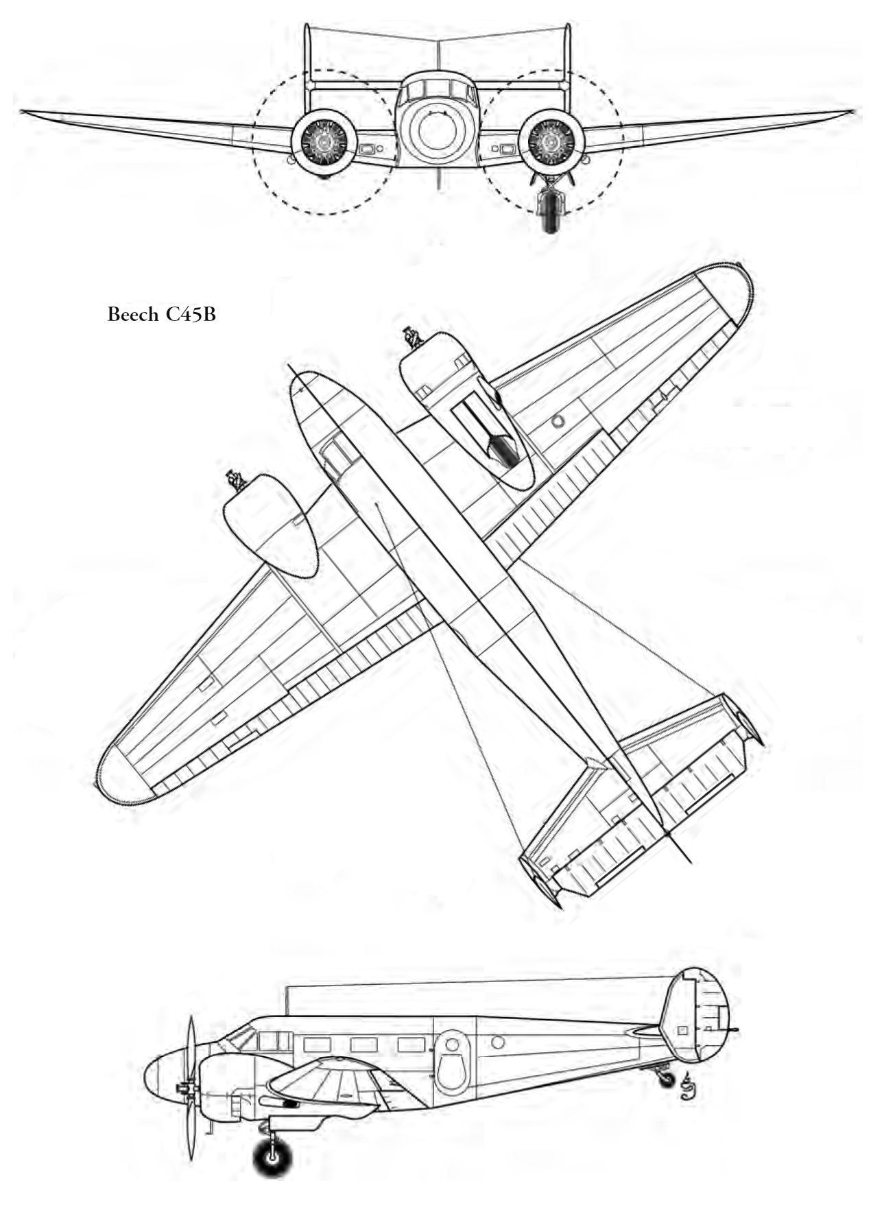 C-45 Expeditor avión de transporte