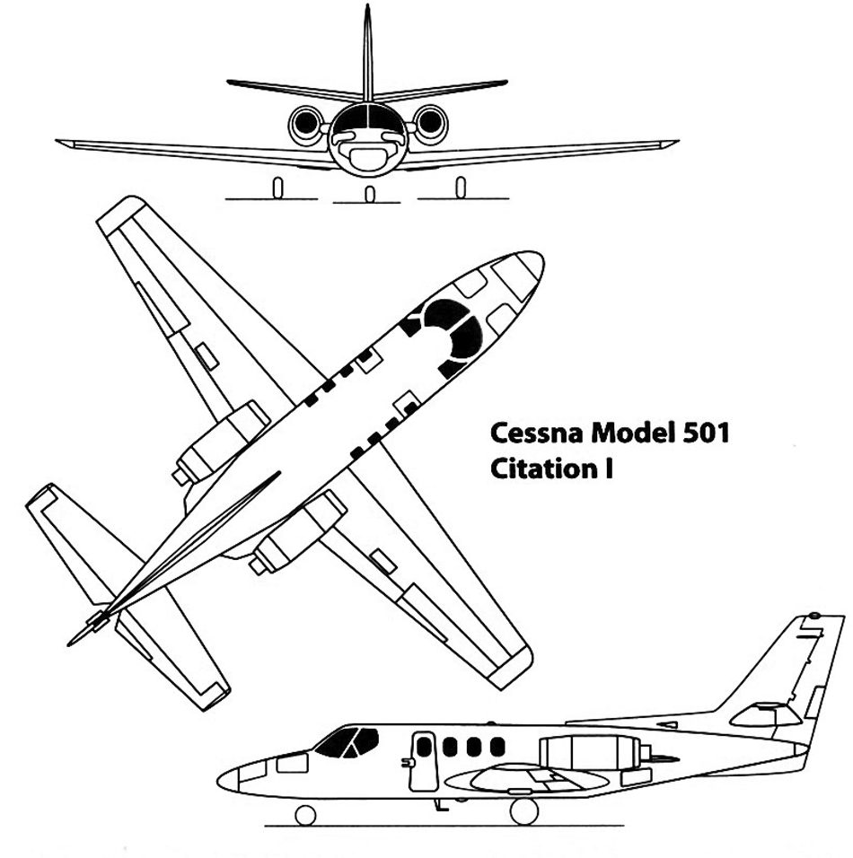 Cessna 501 Citation I avión ejecutivo