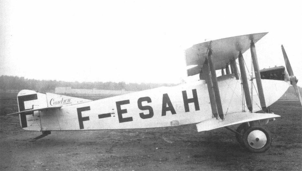 Caudron C.59 avión biplano de entrenamiento