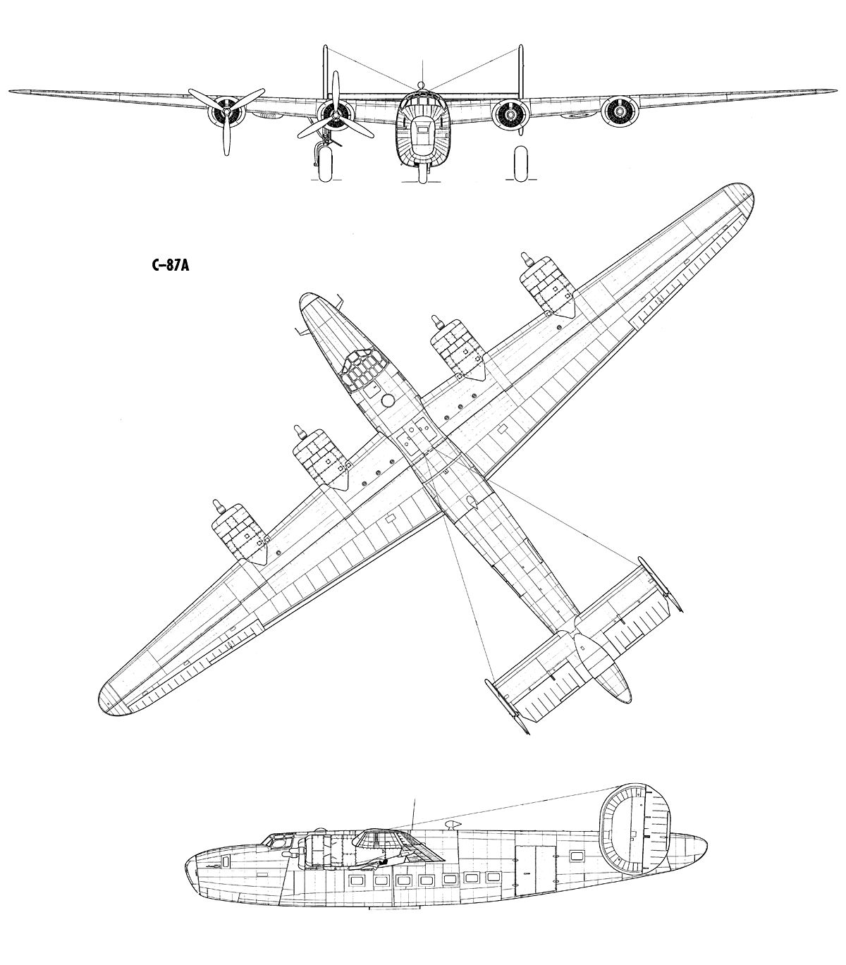 C-87 Liberator Express avión de transporte